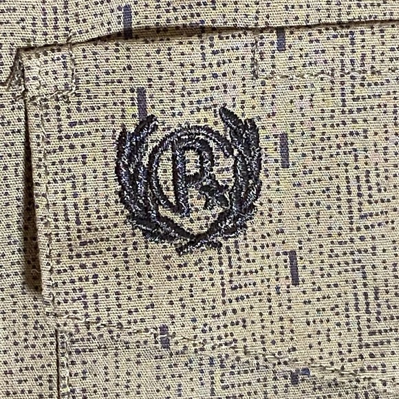 Panhandle Shirt Mens XXL Green Flip Cuff Long Sleeve Button Down Western Rodeo - Picture 7 of 16